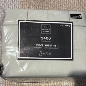 Brookline 6-Piece Cal King Sheet Set - Light Sage